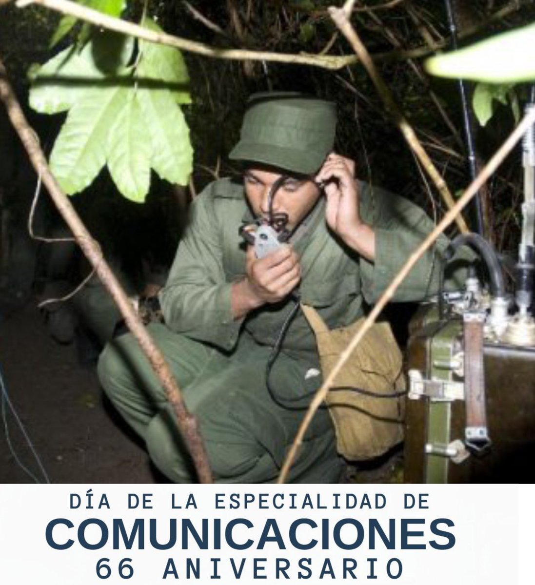 Muchas felicidades a los comunicadores en sus 66 aniversario; ustedes son expresión de sacrificio y dedicación y una muestra fehaciente de lo expresado por #Fidel "En la guerra y en la paz, mantendremos las comunicaciones"
#GenteQueSuma 
<a href="/YudelkisOrtizB/">Yudelkis Ortiz Barceló</a> <a href="/MinfarC/">Minfar_Cuba</a> <a href="/DiazCanelB/">Miguel Díaz-Canel Bermúdez</a>