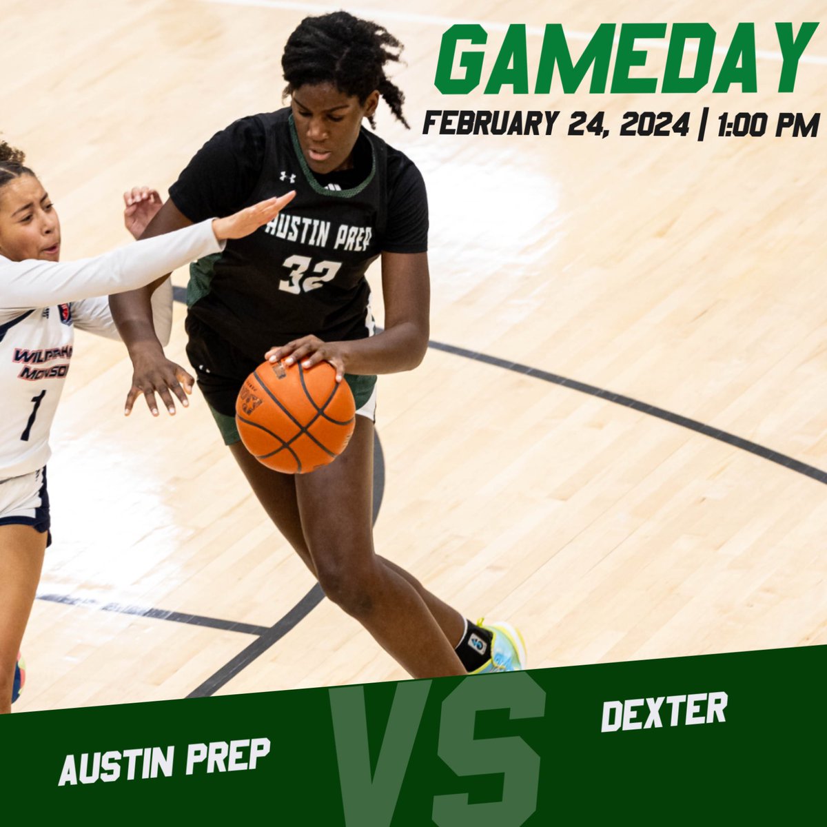 GAME DAY! Good luck to @AustinPrepGHoop traveling to Dexter for their last game of the season 🏀 #unitas