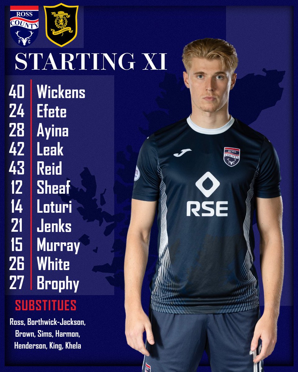 RossCounty's tweet photo. π Today's team to face Livingston in the cinch Premiership. https://t.co/k5E24lVW98