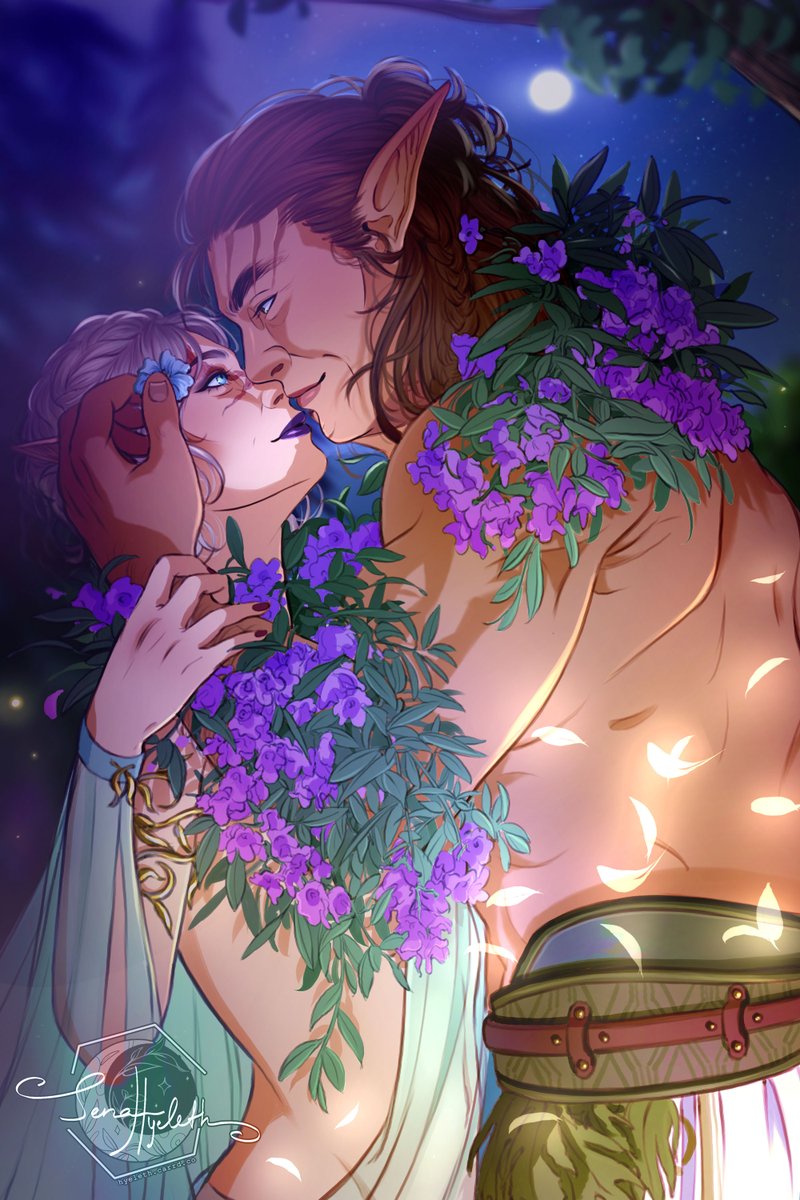 hyeleth's tweet photo. Melara and Halsin for @peachmellows 🌿

#Halsin #BaldursGate3 #bg3Tav  #BG3fanart https://t.co/Sds4Vv8UH5