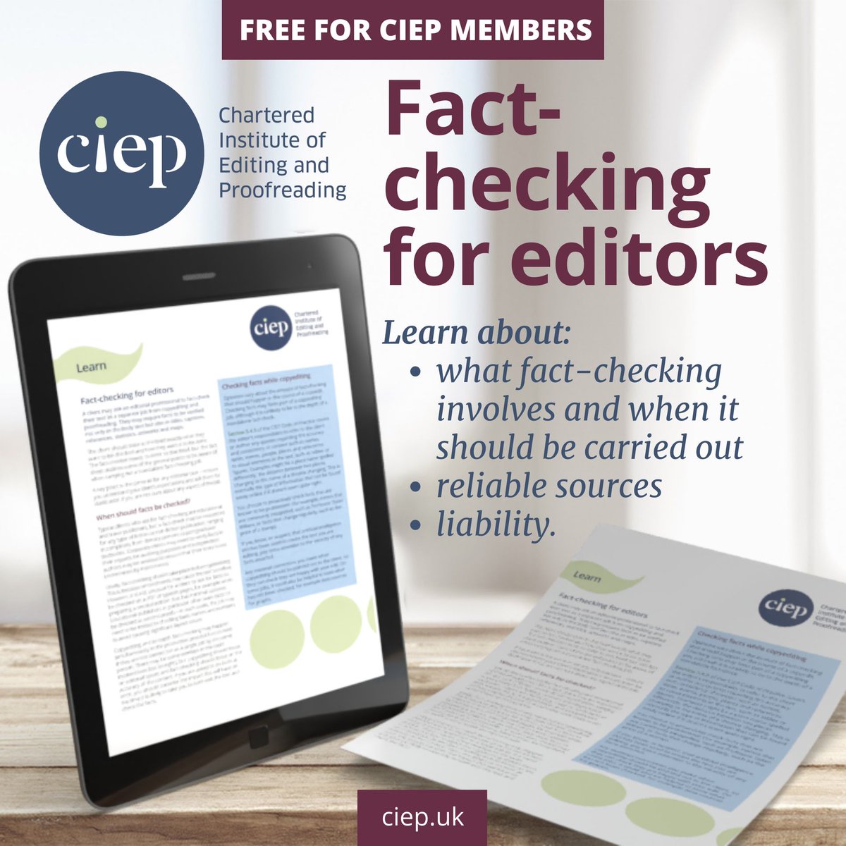 The_CIEP's tweet image. Want to learn about fact-checking? This resource by Julia Sandford-Cooke explains what fact-checking is, provides practical tips and addresses commonly raised concerns about rates and liability. Find it here 👉👉👉 bit.ly/43yl7NJ
#CIEPFactSheet #FactChecking