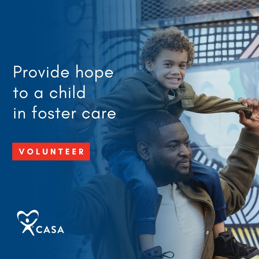 LouisianaCASA's tweet photo. Hope is a powerful force for change, and you can be the beacon of hope in a child's life. By volunteering with CASA, you provide stability, support, and encouragement to a child who may have experienced trauma and uncertainty. 

Learn more at https://t.co/KAM0zUmF6X https://t.co/jQLIpKg6vW