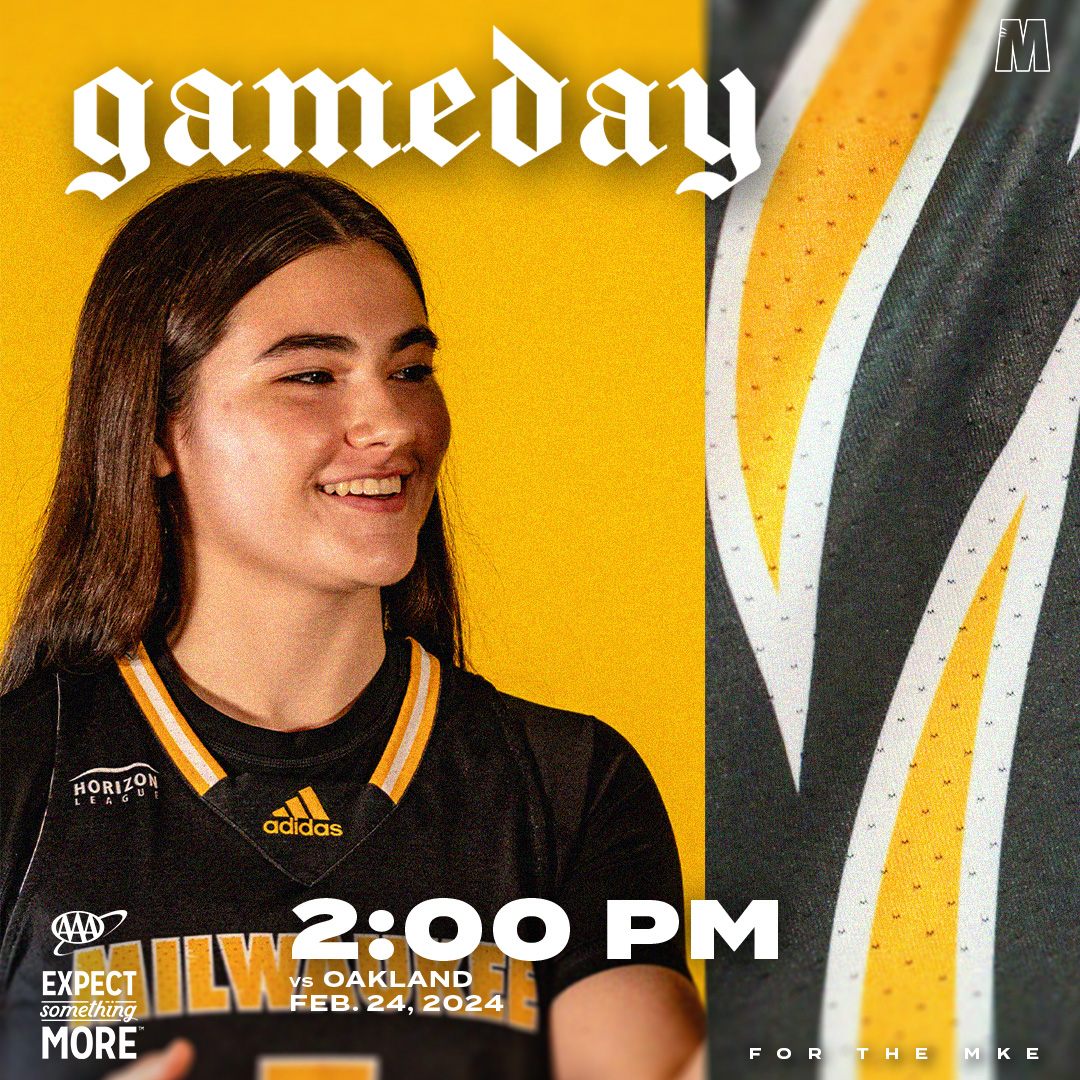 It's the Last Home GameDay of the Regular Season 😮 Happy Senior Day to Angie, Grace, Kalvina, Lior, and Kendall! 🎉👏 @MKE_WBB 🆚 @OaklandWBBall ⏰ 2:00 pm 📍 Klotsche Center 📺📻📊 mkepanthers.com/coverage 🎙️ @MMenzl #ForTheMKE | #HLWBB