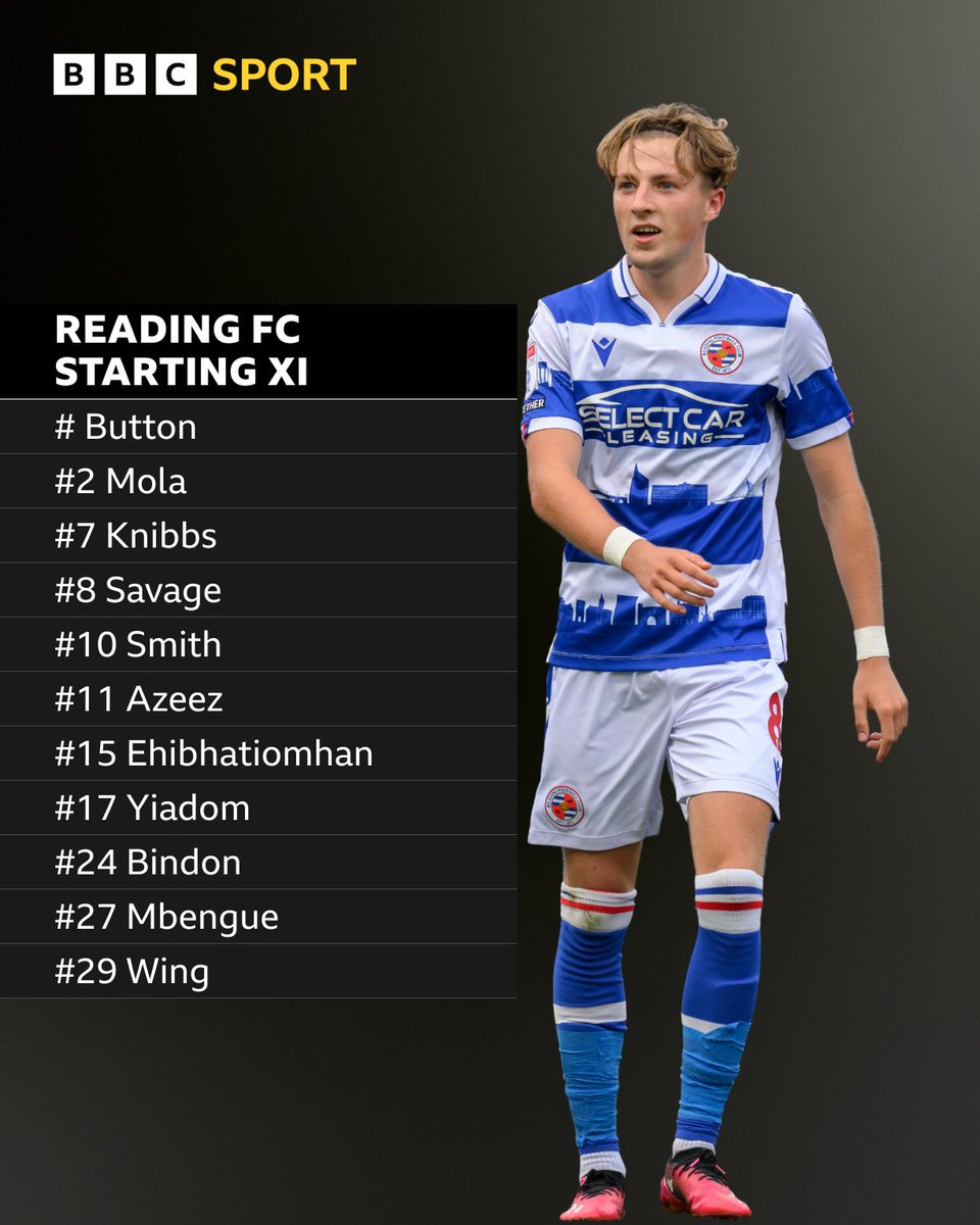 🔢 Here's Reading's team news ahead of their clash against Shrewsbury. 🎙️ @Willow1871, @KevinHandSport & @GoodingMick4 📻 FM & DAB LIVE build-up 👇 bbc.in/3wrQGOv #REASHR | #ReadingFC