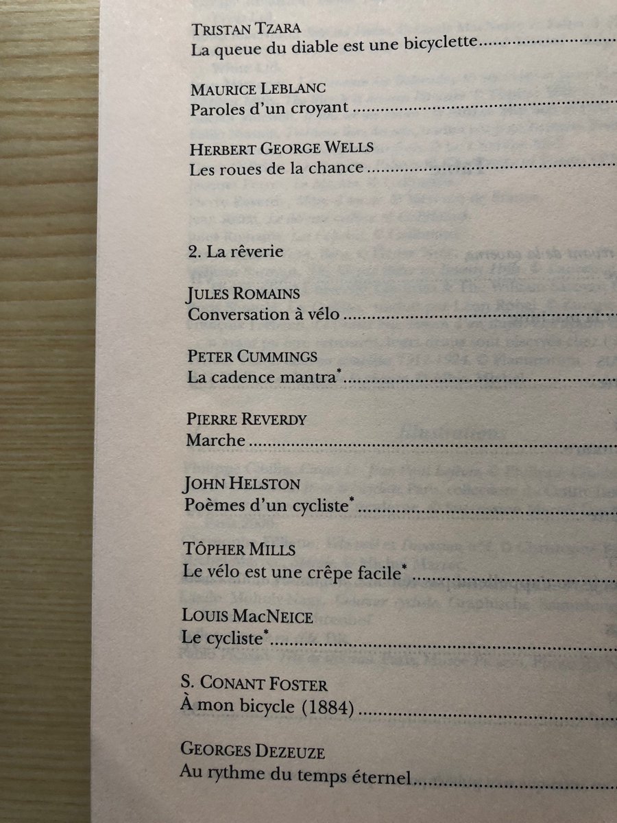 My first book was called ‘The Bicycle is an Easy Pancake’ and the title poem was my first poem translated into French and yes I still love cycling!