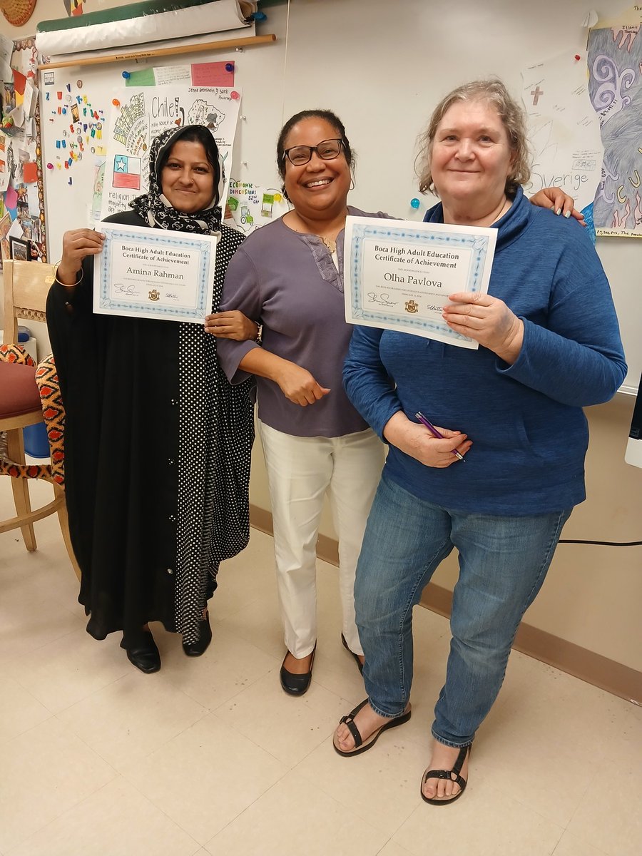 Attendance makes a huge difference. Way to go Olha and Amina! @servos @ACEofPBC #AdultEdMatters #ShowingUpMatters