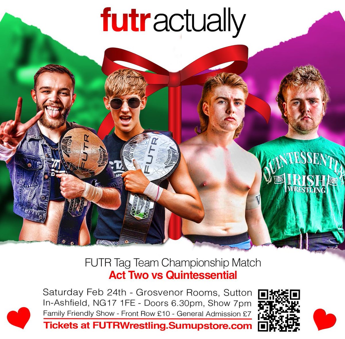 TONIGHT FOR ACT TWO! This is our first standard 2 vs 2 tag team match at @FutrWrestling since June 2023. We have had some of our biggest opportunities of our careers since then. We are a completely different team than we were 8 months ago, and we will show you why tonight.