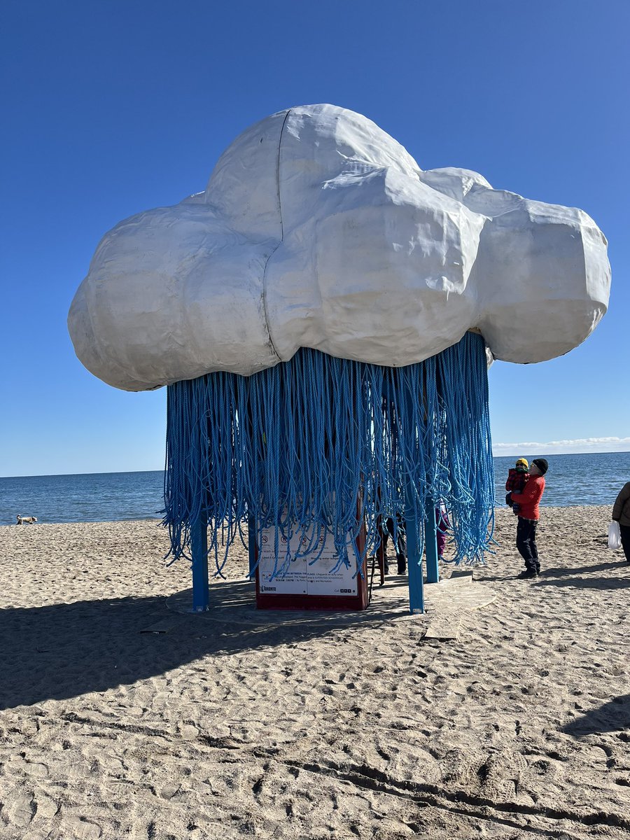 Engaging art installations at Woodbine Beach - so wonderful to be by the water on a sunny, cold day. Great way to think about the use of materials to tell a story winterstations.com @winterstations @TDSB_Arts
