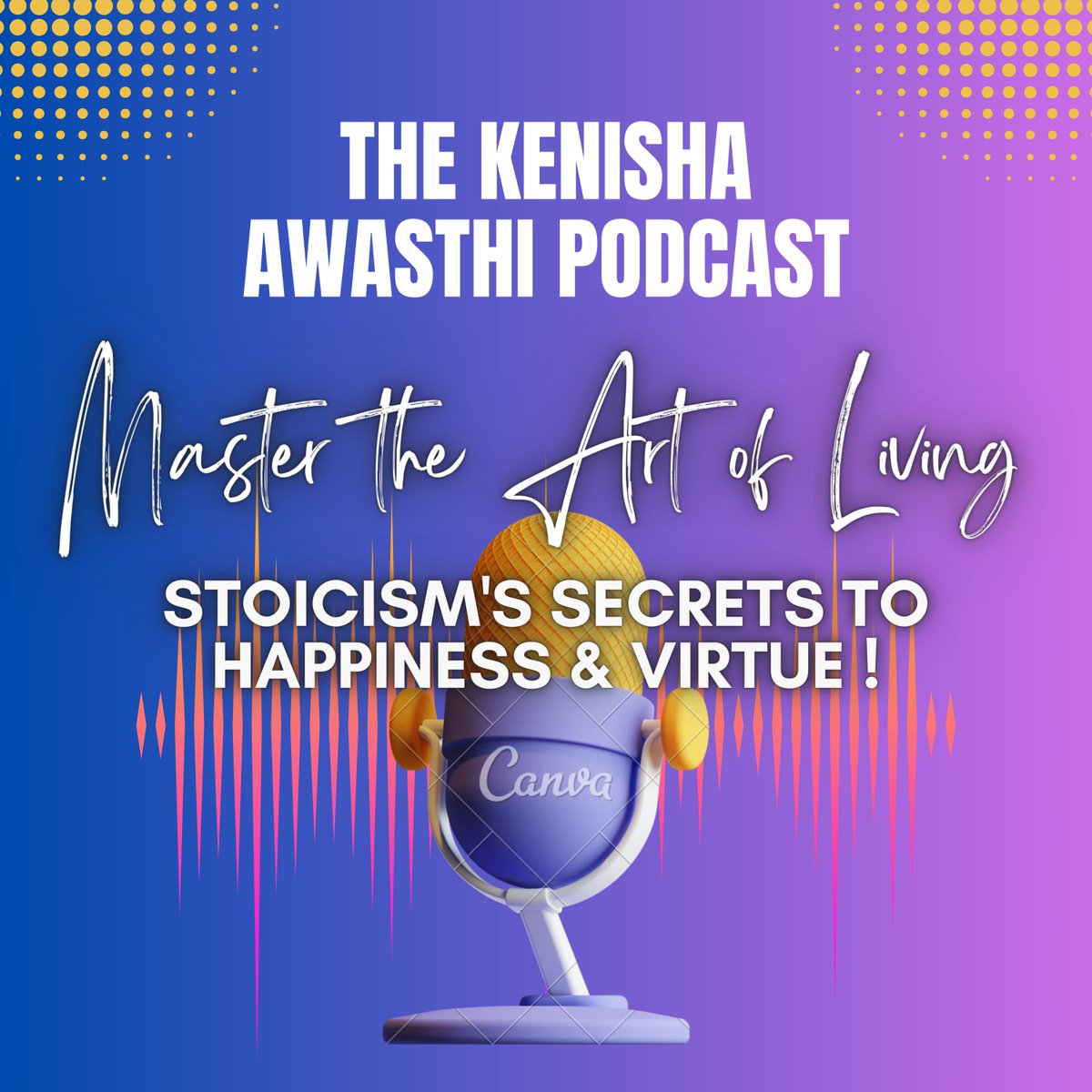 🎙️ Excited to dive into Stoicism on the Kenisha Podcast! 🌟 In Episode 1, titled 'Minds of Stone,' we explore ancient wisdom for modern living. Join me as we uncover practical insights into resilience, virtue & inner peace. Stay tuned for more! #KenishaAIPodcast #Stoicism #Wisdom