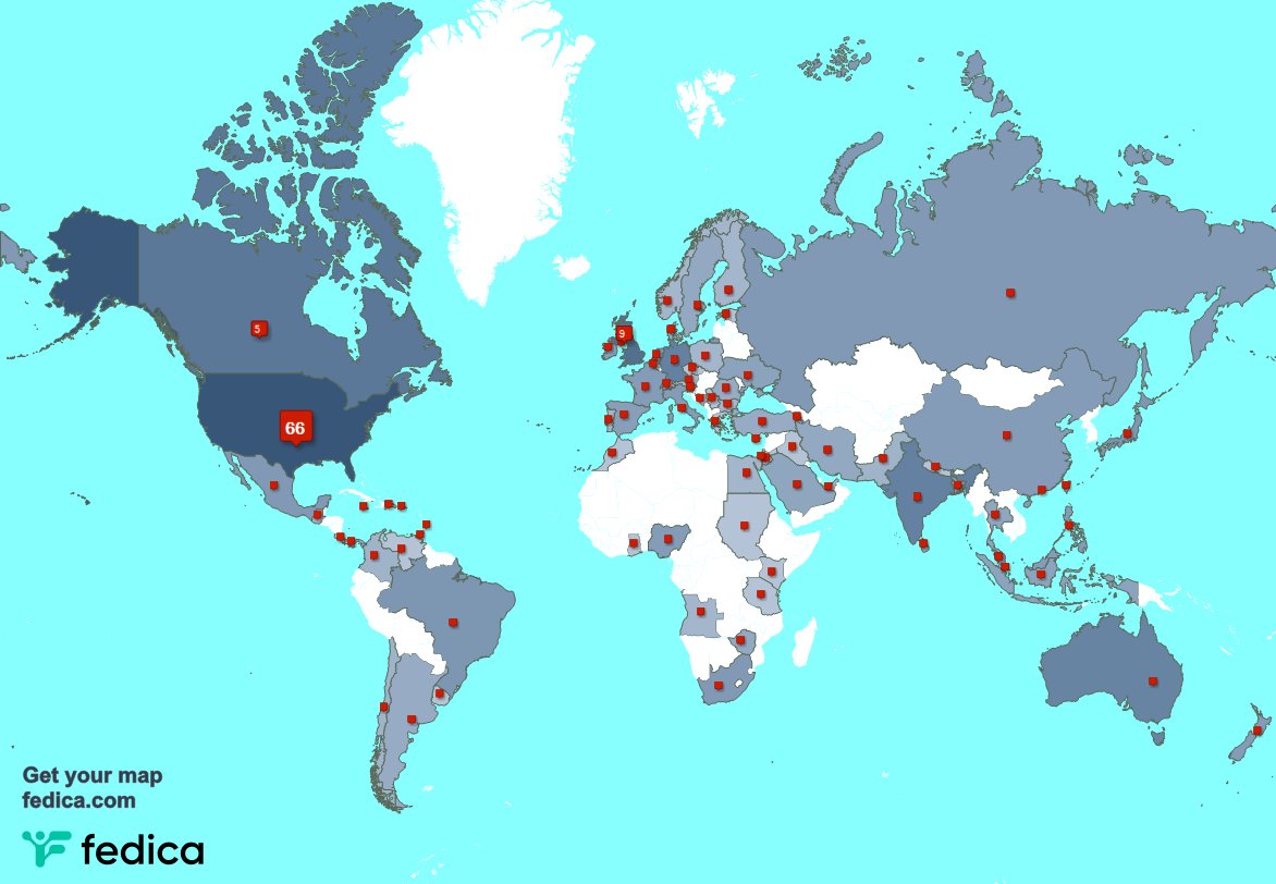 I have 10 new followers from USA last week. See fedica.com/!kesslerkomics