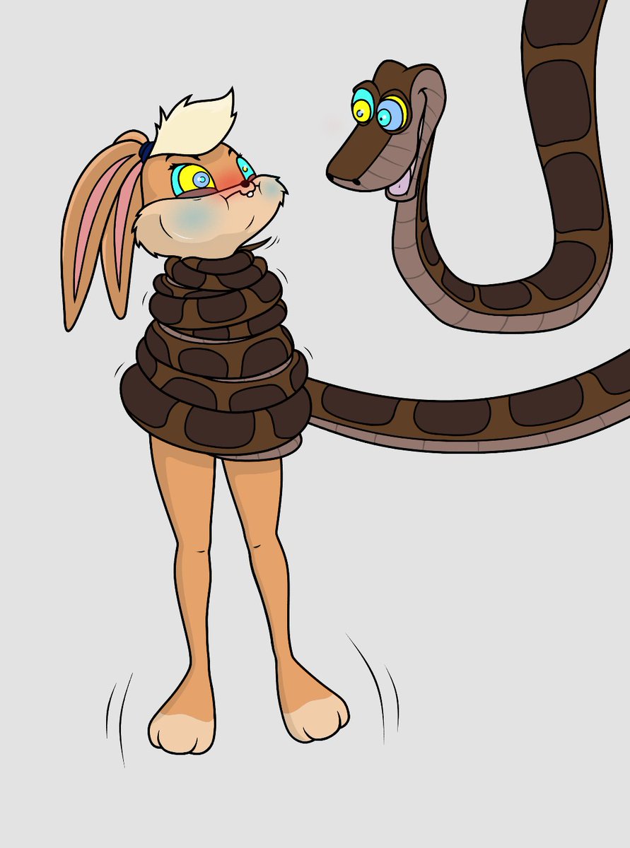 R3w0lf's tweet photo. Commission for Senshi05

Lola Bunny coiled and hypnotized by Kaa~
#kaa #lolabunny #Hypnosis https://t.co/3kymkVpkHH