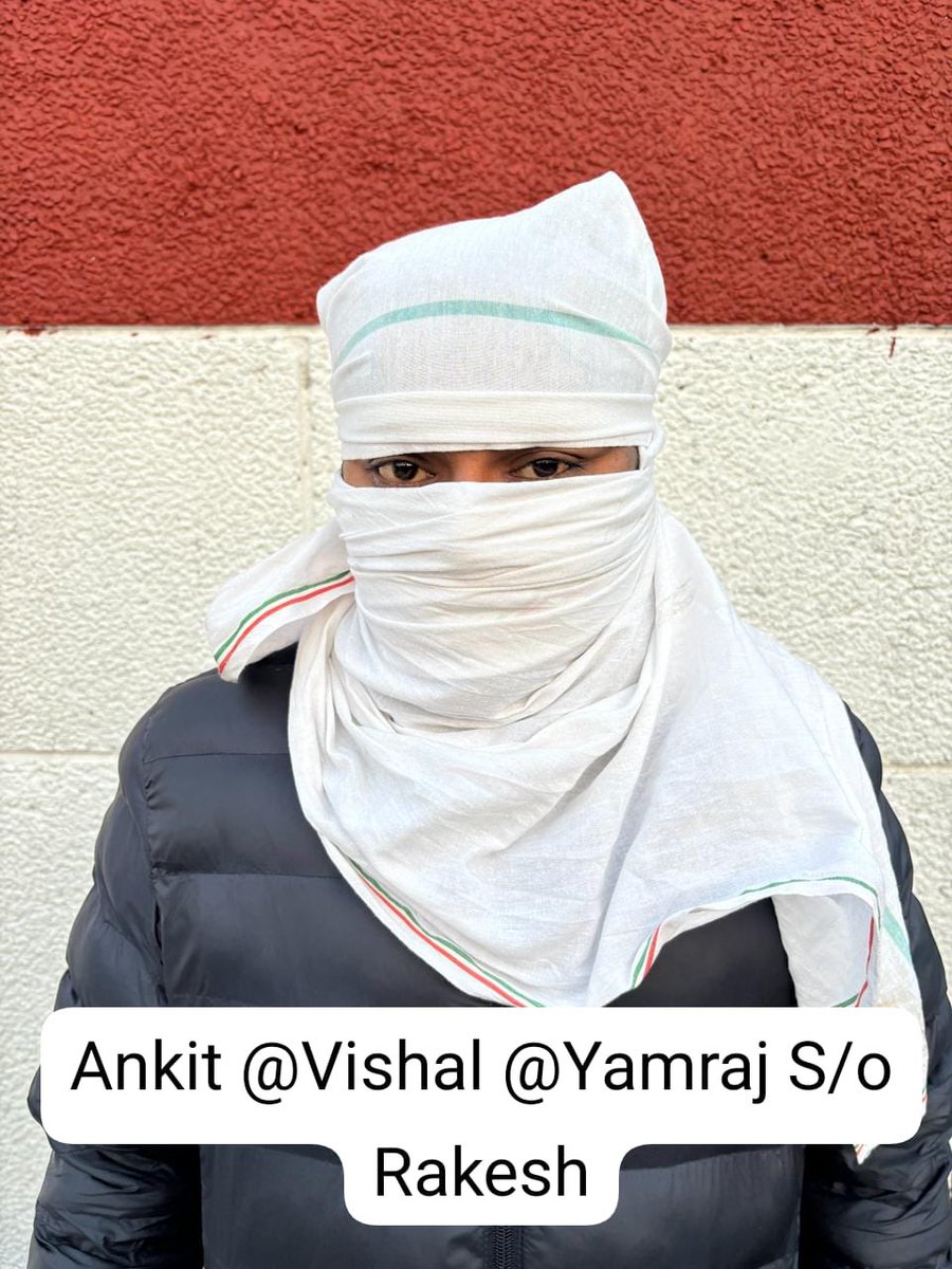 Ankit @ Yamraj, a dreaded Sharp Shooter of notorious Dinesh Karala-Yogesh Tunda Gang, arrested by Special Cell (SR). 

Wanted in a broad day light firing incident in Delhi. 

Previously involved in several heinous crimes.

<a href="/LtGovDelhi/">LG Delhi</a>
<a href="/Delhipolice/">Delhi Police</a>