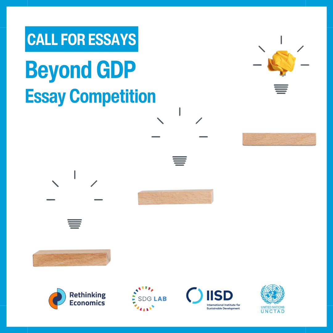 Do you want to help redefine how we measure progress beyond GDP?

We invite young minds under 30 to share insights on moving beyond GDP.

📝 Submit by March 6th
🏆 Top 5 essays will win a trip to Geneva.

Full details  👇
➡️ bit.ly/3ULXxML