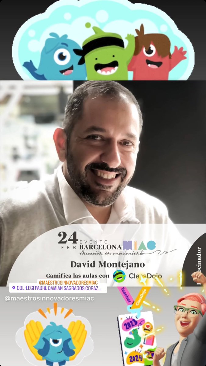 Evento <a href="/MIACeduca/">MIAC • Maestros Innovadores</a> en #bcn representando a <a href="/ClassDojo/">ClassDojo</a> <a href="/ClassDojoES/">ClassDojoES</a>
