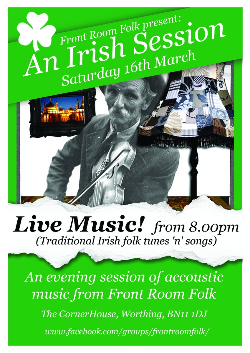 A few things for your diary, Corner House Music Club on the Leap's Thursday, February 29, Tuesday Night's Open Mic's continue to impress, & Paddy's Eve plans locked-in for March 16 - going to be fun ! #worthing #stpatricksday #openmic #beachhousemusicclub #bestroastinworthing