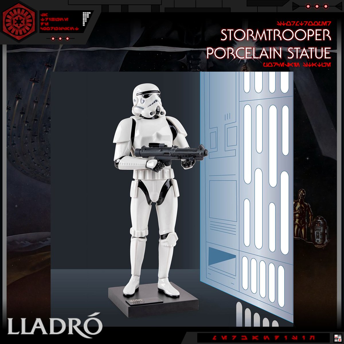 LTCoruscant's tweet image. 𝐋𝐋𝐀𝐃𝐑𝐎
Lladró propose une nouvelle statue en porcelaine avec un Stormtrooper d'Un Nouvel Espoir.
Cette statue est disponible en précommande sur le site de Sideshow Collectibles pour 2131,74€.
#LaTribunedeCoruscant #Lladro #Stormtrooper #UnNouvelEspoir