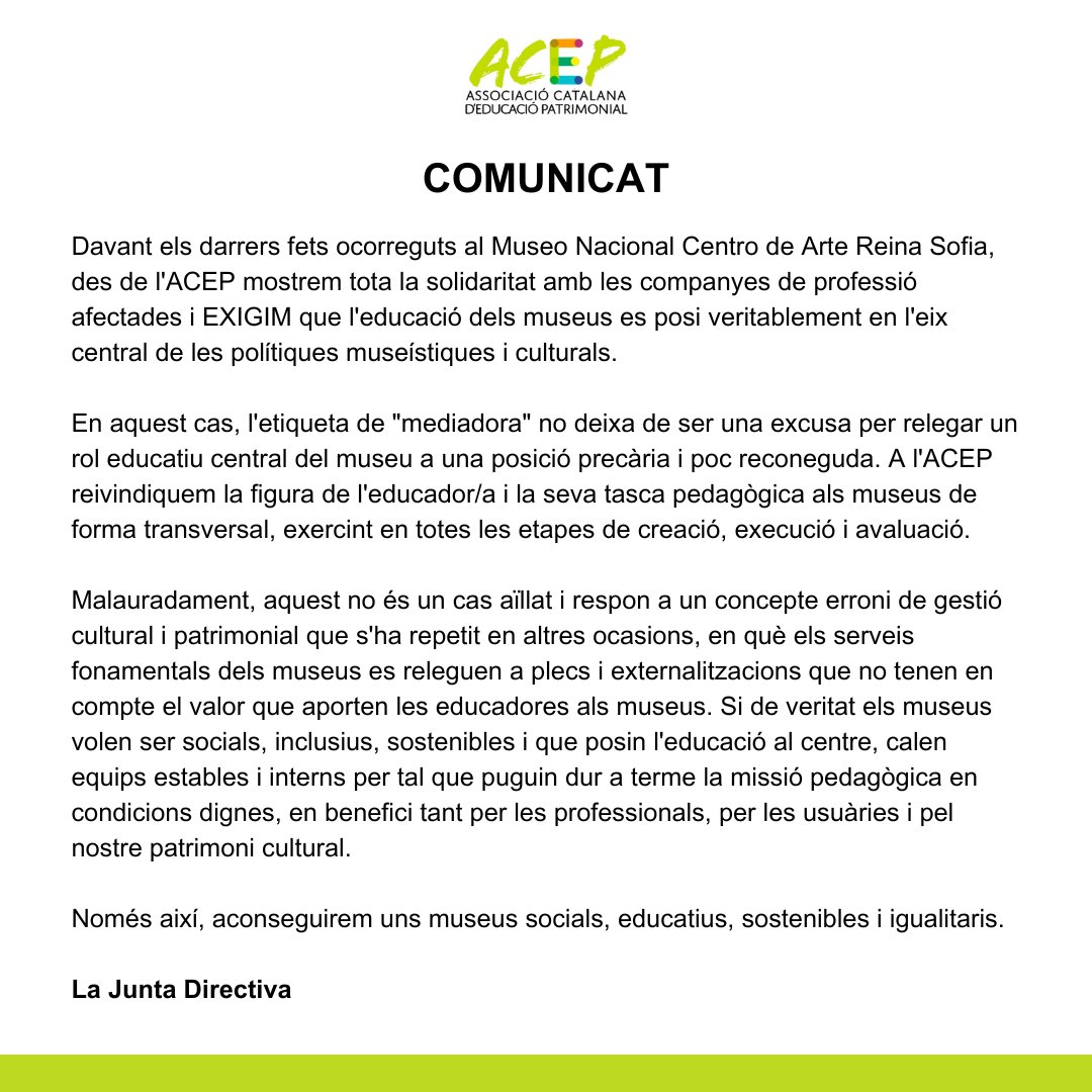 acep_cat's tweet photo. COMUNICAT 

⬇️ https://t.co/H3kIGjBQzX