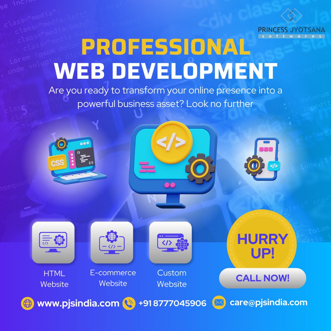 vipinpjs's tweet image. Experience the Power of Professional Web Development!
Ready to transform your online presence?
Choose PJSINDIA for HTML, E-commerce, Custom Websites, and App Development services.
Call : +91 8777045906
Visit : pjsindia.com
#ProfessionalWebDevelopment #pjsindia