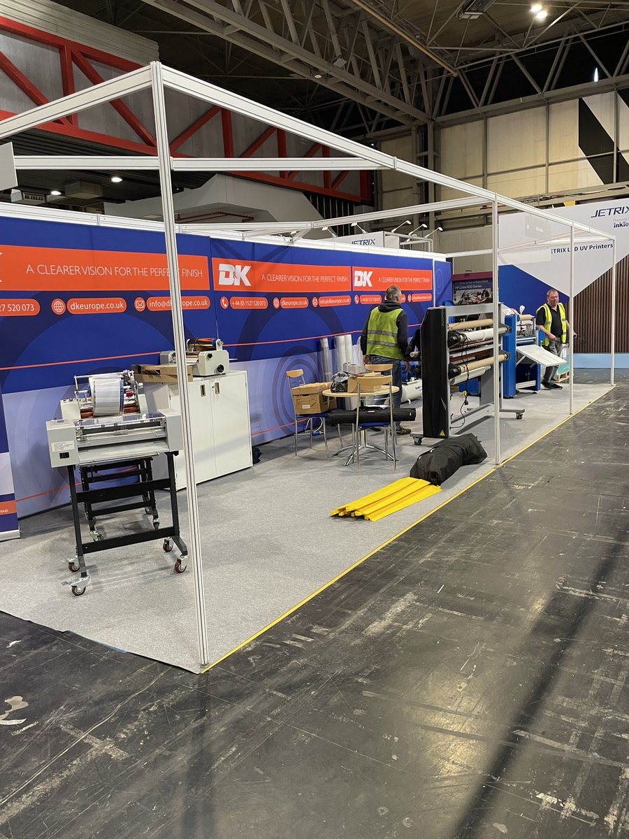 Preparations are underway for @Signanddigital . Stand J20