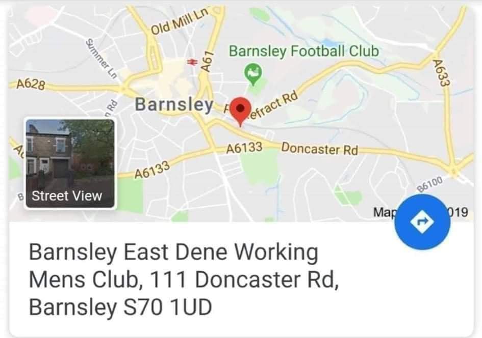 Open 11am Sat 24 Feb before @BarnsleyFC v @dcfcofficial Away fans & kids welcome for prematch drinks. 10 mins walk to Oakwell. Parking under cctv £3. Coaches by prior booking only on 07745968360. @DCFC_Ramz @DCFCawaydays @DCFCNowAlways @DCFC1884Support