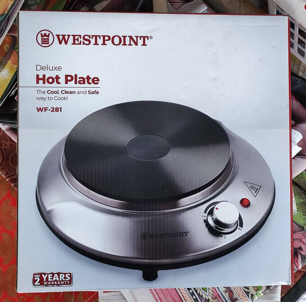 HabibiesStore's tweet photo. Westpoint Deluxe Hot Plate - WF-281 (New with 2 Years Warranty)

The Cool, Clean and Safe way to Cook!
1000 Watts 220 - 240V - 50/60HZ
#hotplate #westpoint #kitchenware #hotplates #cooking #habibiesstore #westpointhotplate #cookware #cookwarecollection #Islamabad https://t.co/RJ52MWvUMn