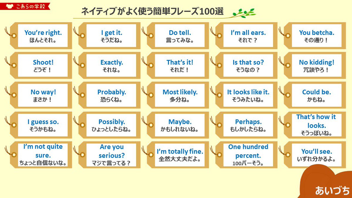 KoalaEnglish180's tweet photo. マジで留学前にこういうの欲しかった… https://t.co/4ojCWCpcXc