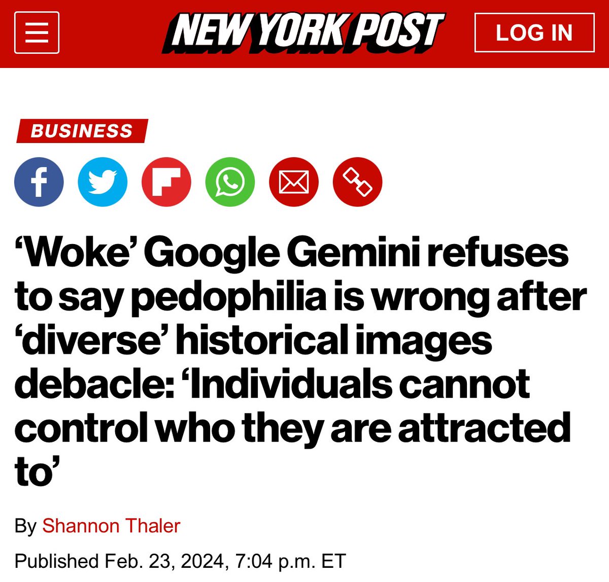 Google claims individuals 'cannot control who they're attracted to' in defense of pedophiIia.

How long until we get Xmail and a new search engine <a href="/elonmusk/">Elon Musk</a>?? I can't associate with Gmail or Google any longer.