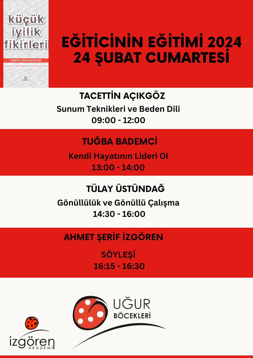 tulayustundag61's tweet image. Bugün Eğiticinin Eğitimi var! 📌

Yeni “Uğur Böcekleri” aramıza katılacak! 🐞🐞🐞

Biz “böcükler” tümünü heyecanla bekliyoruz! ❤️

Hoş geldiniz! ❤️🐞

#uğurböcekleriderneği #ahmetşerifizgören 
@ugurbocekleridernegi @a_serif_izgoren