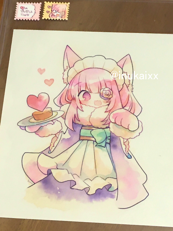 「#コミティア147 にもっていく原画、そろいました!明日、よろしくおねがいします」|犬飼/さかなのマーチ【BOOTH新作追加/名古屋コミティア【D-24】】のイラスト