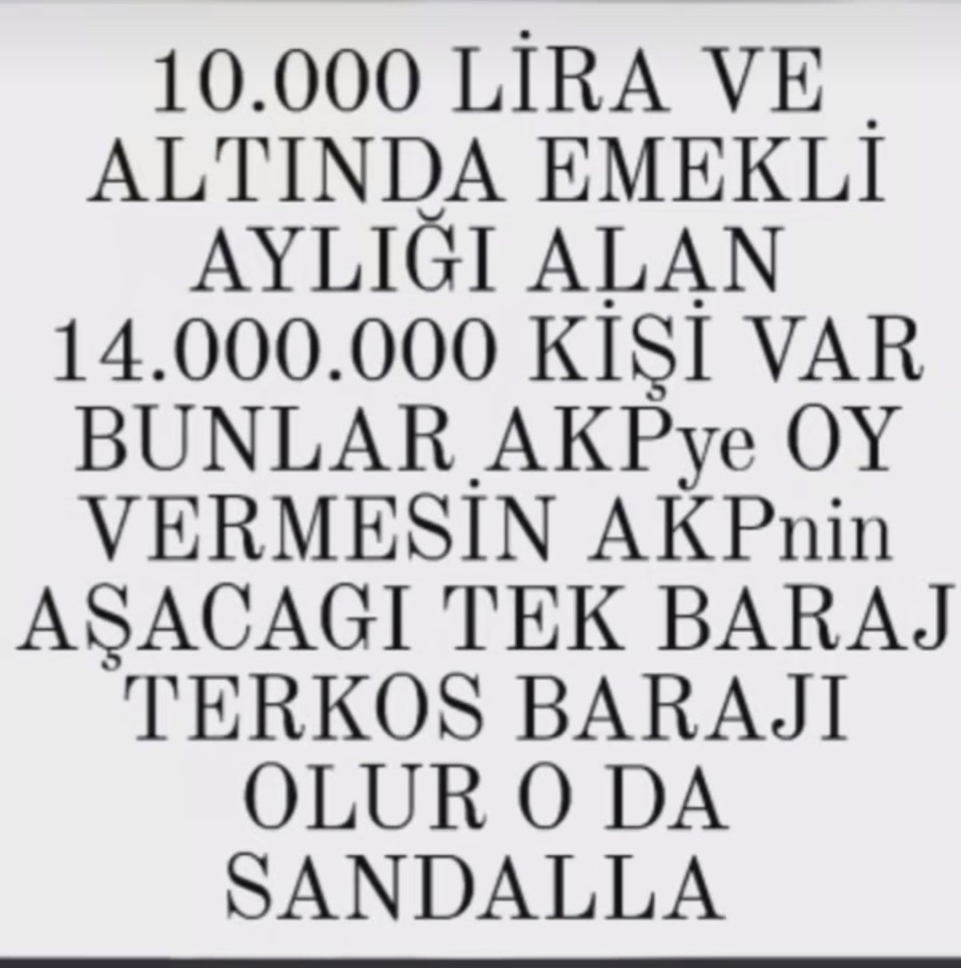 Ellerim kırılsaydı dönemi bitti
Hakkımı helal etmiyorum
dönemi de bitti
31 Mart'a kadar aklınızı
başınıza alın❗ 
#EmeklininOnuruylaOynama
Adalet Çok Gecikti
#EmekliGönderecek
Seyyanen
#EmekliNetGidin
 
Gerizekalı/pıttık/Almanya/Ekrem
Taksici/suriyeli
#beraatkandili #viralvideo