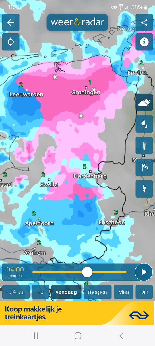 johan_klos's tweet image. Goedemorgen gaan ze morgen #wakker worden in een #witte #wereld #sneeuw @weerenradar_nl