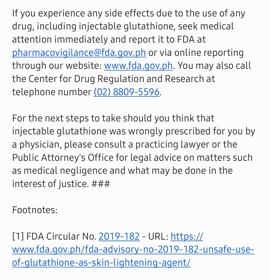 glutathione injections in maryland Glutathione and Aesthetic Clinics : r/pinoymed