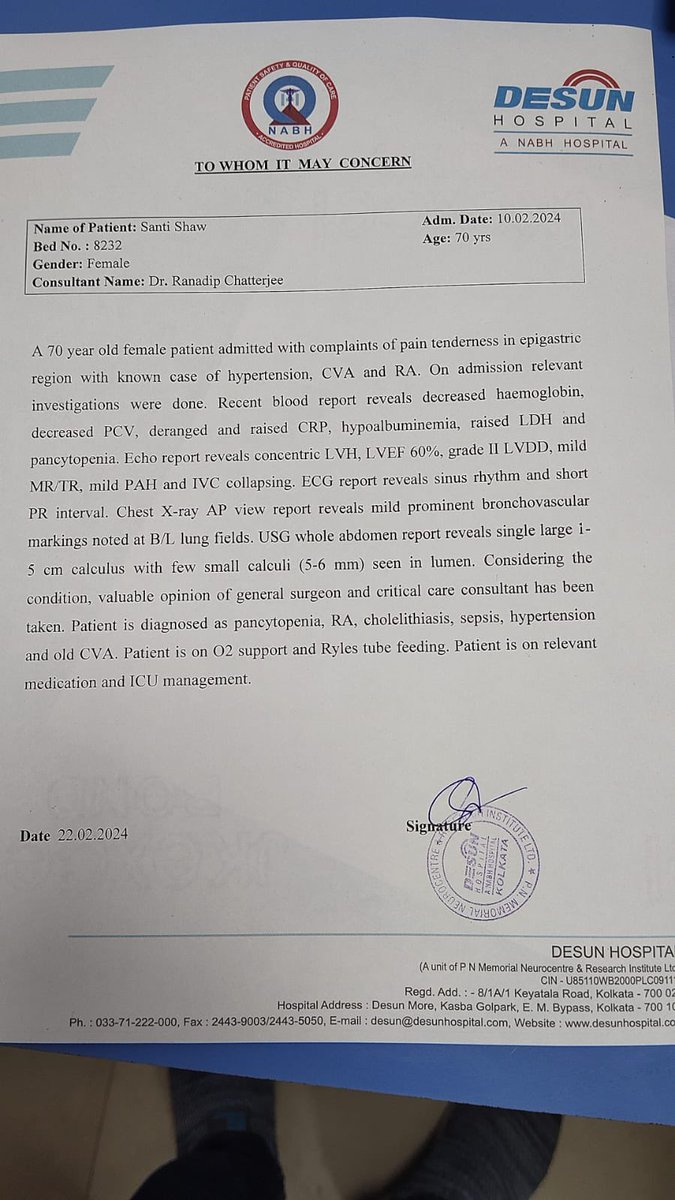 sahini1001's tweet image. My grandma suffered a brain stroke back in 2022 and now again she has suffered a cerebral vascular attack! Currently on O2 support in the ICU! Every small help will count for us🙏

Account no : 9612080646
Ifsc- KKBK0006563
Bank- Kotak Mahindra
Upi- bosesahini-1@okhdfcbank