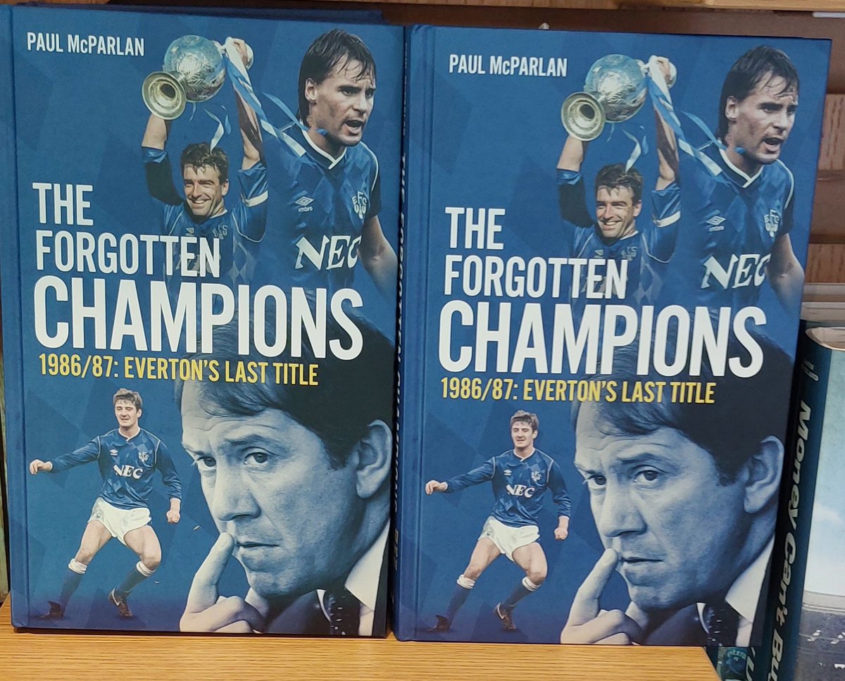 paulmcparlan's tweet image. My book 'The Forgotten Champions' tells how Everton won their 9th title in 1987 against all the odds. Features insights from Harper, Ratcliffe (photo below) + Power and my own memories of the season . Copies available at @AmazonUK @PritchardsBooks but selling fast #EFC #NSNO
