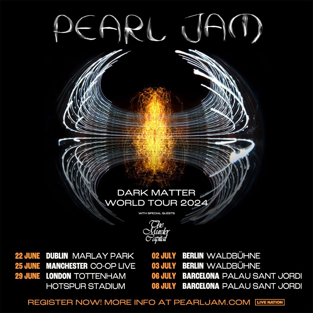 Pearl Jam – Dark Matter World Tour 2024 Tickets are on sale now Here: livenation.co.uk/artist-pearl-j…