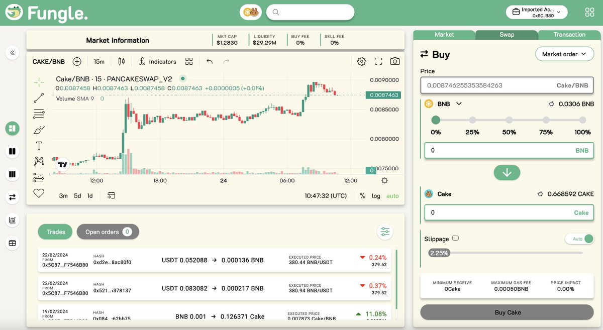 Fungle_io's tweet photo. Closed Beta for Fungle v2 is all set to kick off this Monday, February 26th ! With this New awesome UI ! 
Join our telegram to find out how to participate in the beta for free => https://t.co/MlqrgwAZ9Z
#CAKE #UNI https://t.co/7RoRUo8rqi