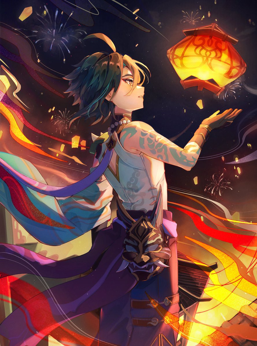 Amanomiyamegu's tweet photo. 灯

#魈イラストコンテスト
#xiao #原神 https://t.co/u4ML4CHVH8