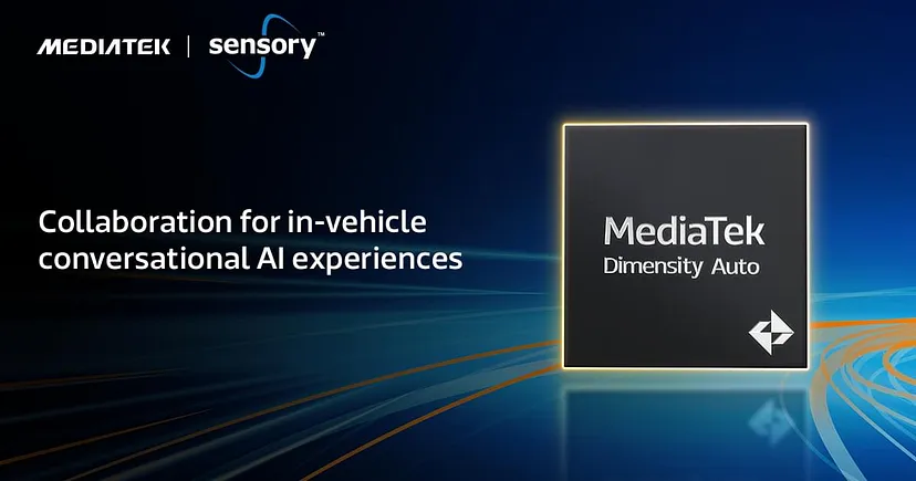 MediaTek and Sensory join forces for in-vehicle AI magic! Faster responses, safer interfaces, and personalized experiences. #AI #AutomotiveTech