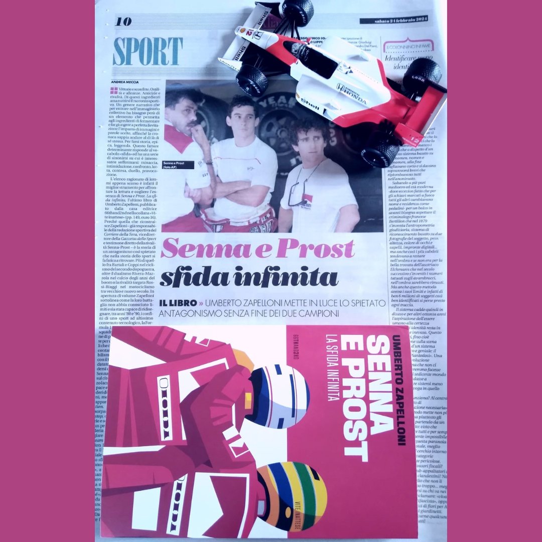 ✍️Attorno alla rivalità Senna-Prost e a quel tragico pomeriggio del 1° maggio 1994, ruota la mia passione per la Formula 1. La mia recensione al lavoro di Umberto Zapelloni che ricostruisce una delle rivalità più affascinanti della storia dello sport. Oggi su Alias - il manifesto