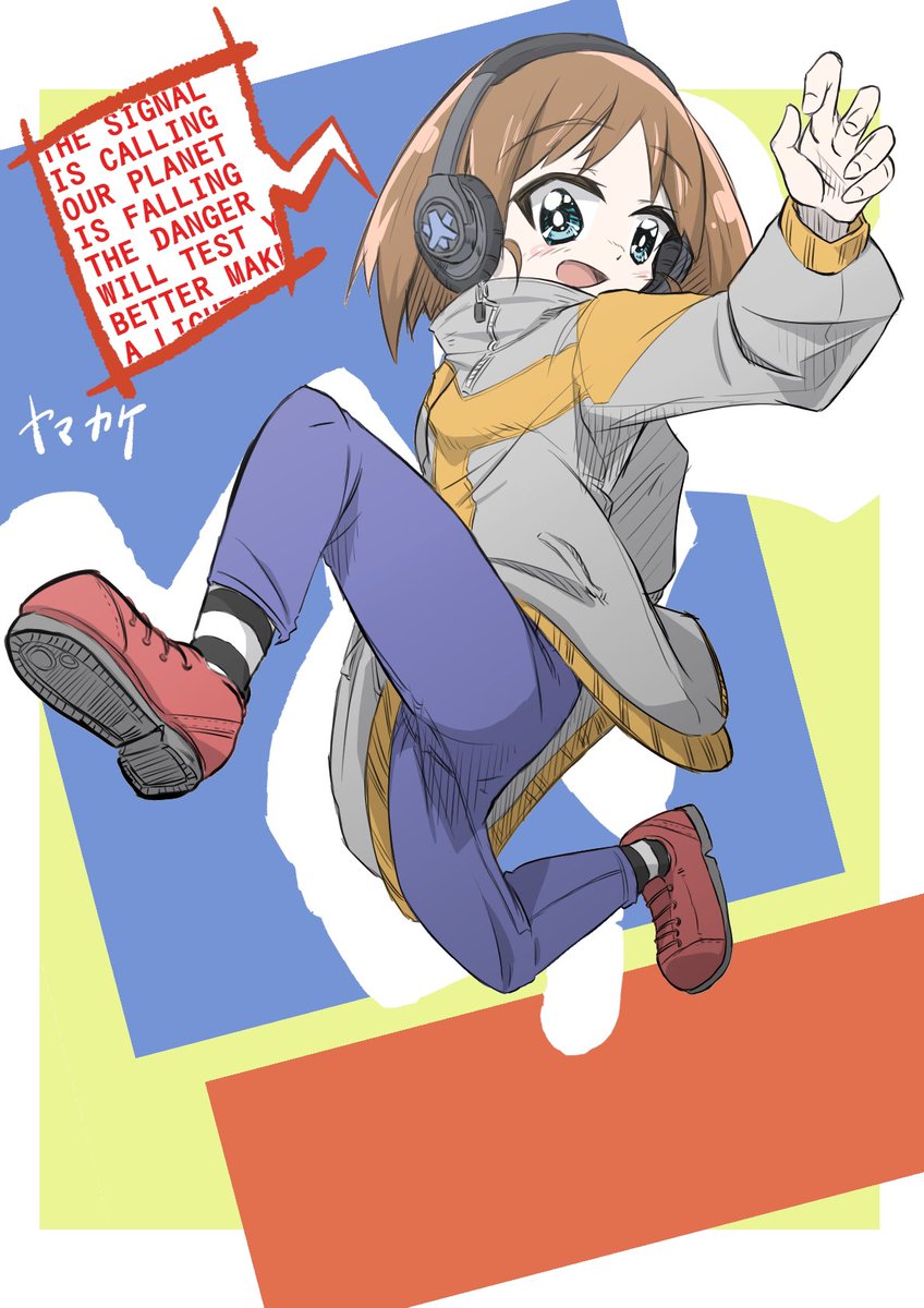 一時期こんな感じの絵を描いてました! #原作を隣に貼らなくても何のパロディか気づいて