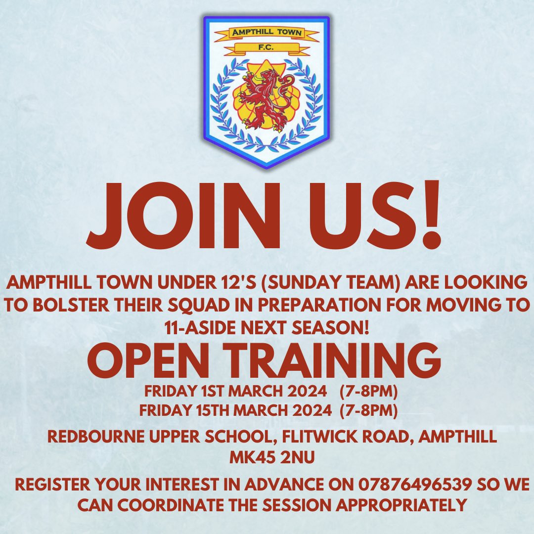 We been immense this year and looking to do the same next season (U13’s) by adding a few more to this brilliant bunch of lads 💛💙 <a href="/ampthillfc/">Ampthill Town FC</a> <a href="/BedsFA/">Bedfordshire FA</a>