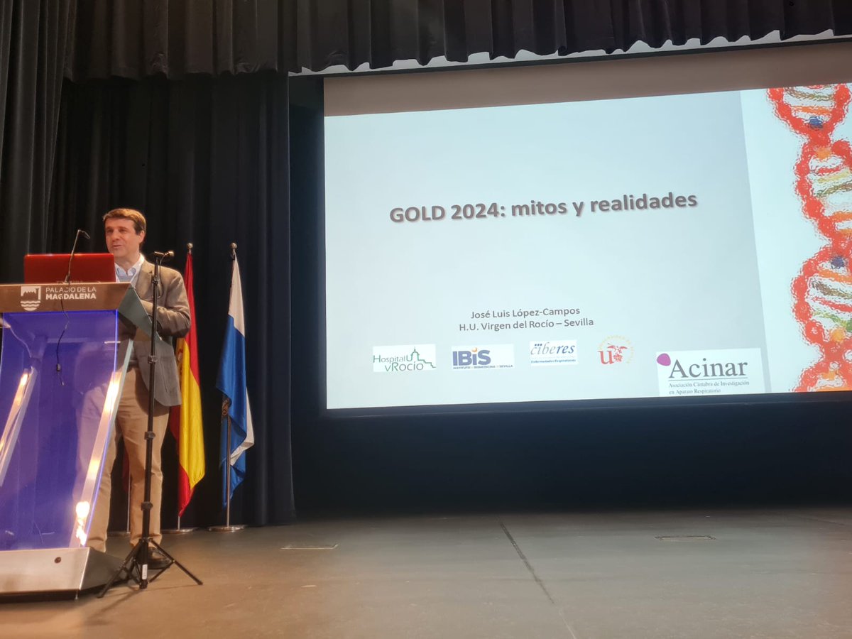 Repasando <a href="/GOLD_COPD/">GOLD COPD</a> 2024 con el Dr. López Campos <a href="/jl_lopezcampos/">Jose L. Lopez-Campos</a> en las IX Jornadas ACINAR 🫁 #EPOC #GOLDCOPD