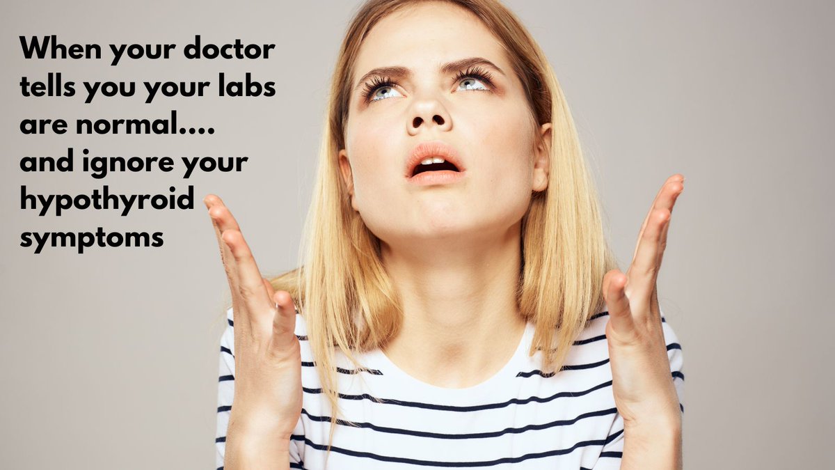 AdeleDR's tweet photo. When your doctor tells you your thyroid labs are normal.. but yet you have all the hypothyroid symptoms and feel terrible.  #hypothyroidism https://t.co/QYYlPnc18v