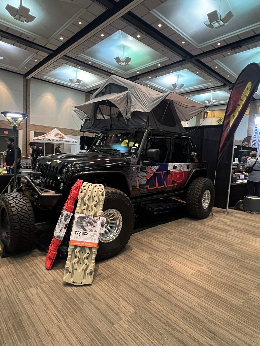 I may have geeked out when I saw the Jeep at the 4WP booth at Ticketstock. @4WheelParts  @dfwticket