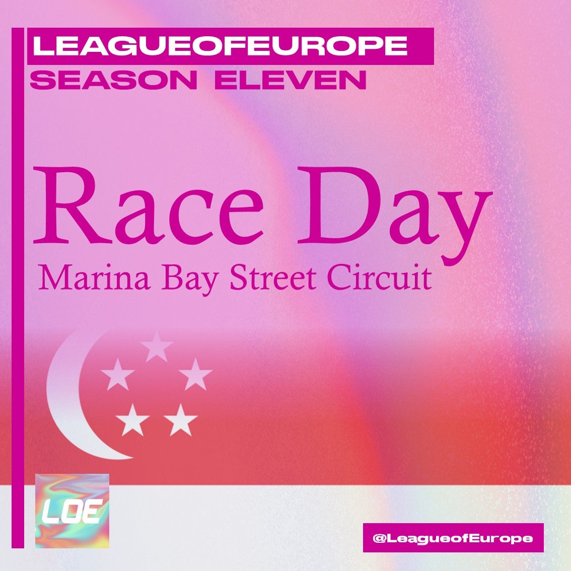 For the first time this season, it's time for a Sprint Race!

Our Championship leaders will have to fight their way through from the back of the field🥊

📅 - Round Five
🌎 - Singapore 🇸🇬
⏰ - 18:30 GMT (D1, D2) 20:10 GMT (D3)