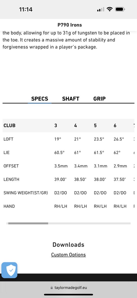 TonyConnorTC3's tweet photo. Apparently lies are meant to only go up by half a degree so how can you let the lie angles of my clubs be all over the place? @americangolf_UK I’ve DMd you as you asked but it seems like I’m being ignored https://t.co/ddngV799Qu