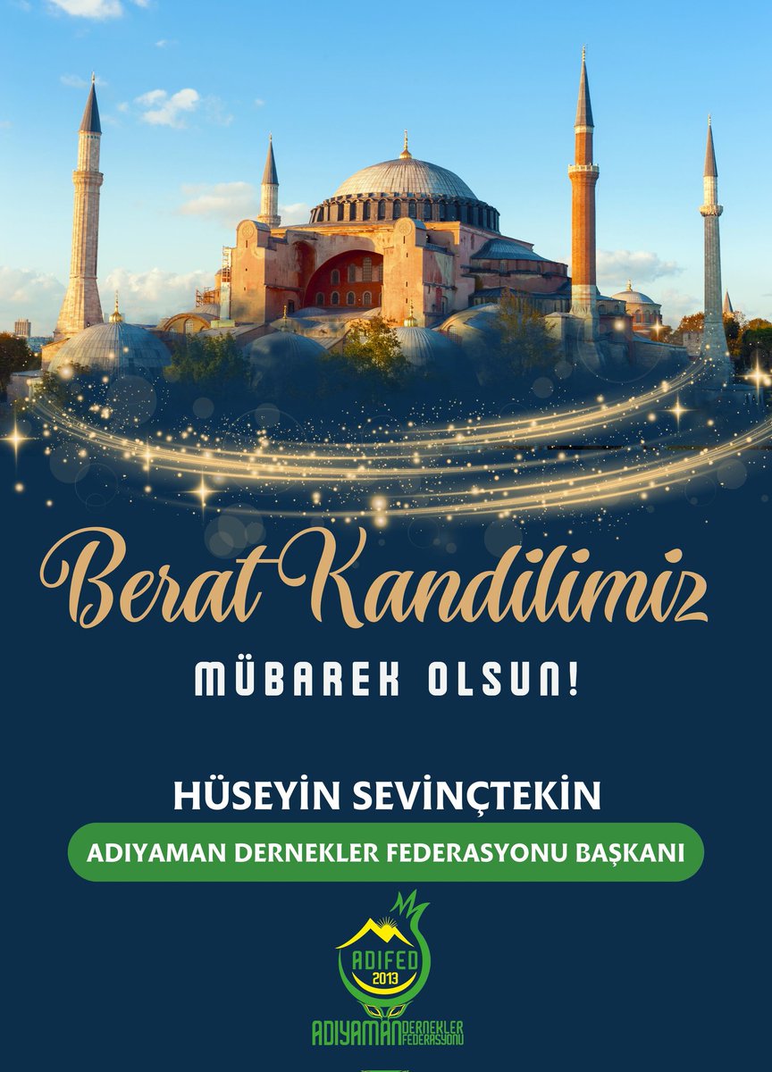 Tüm İslam âlemine barış ve huzurun hâkim olması duasıyla,
Berat Kandilimiz Mübarek Olsun.