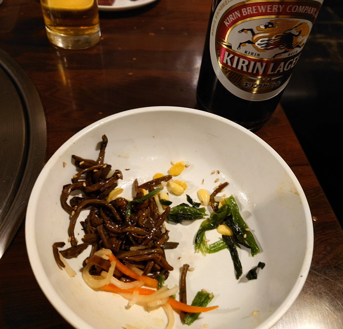 ナムルの茶色いのいつも余るんだよな