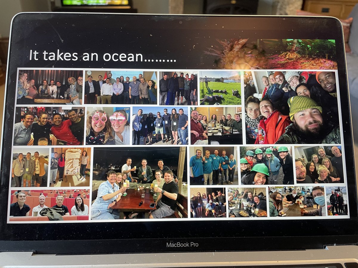 Great seminar by⁦ ⁦@hannahsearp⁩ on her PhD research on all things kelp. Great audience with people listening in from Chile, Germany & ⁦@NCLDoveMarine⁩. Great last two slides - the treat of ⁦@SkunkAnansie⁩ karaoke across 3 continents must be a highlight!