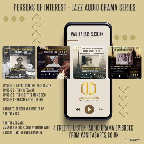 With over 5k listeners we are proud to share our audio drama  of Ada ‘Bricktop’ Smith written by Amanda Huxtable